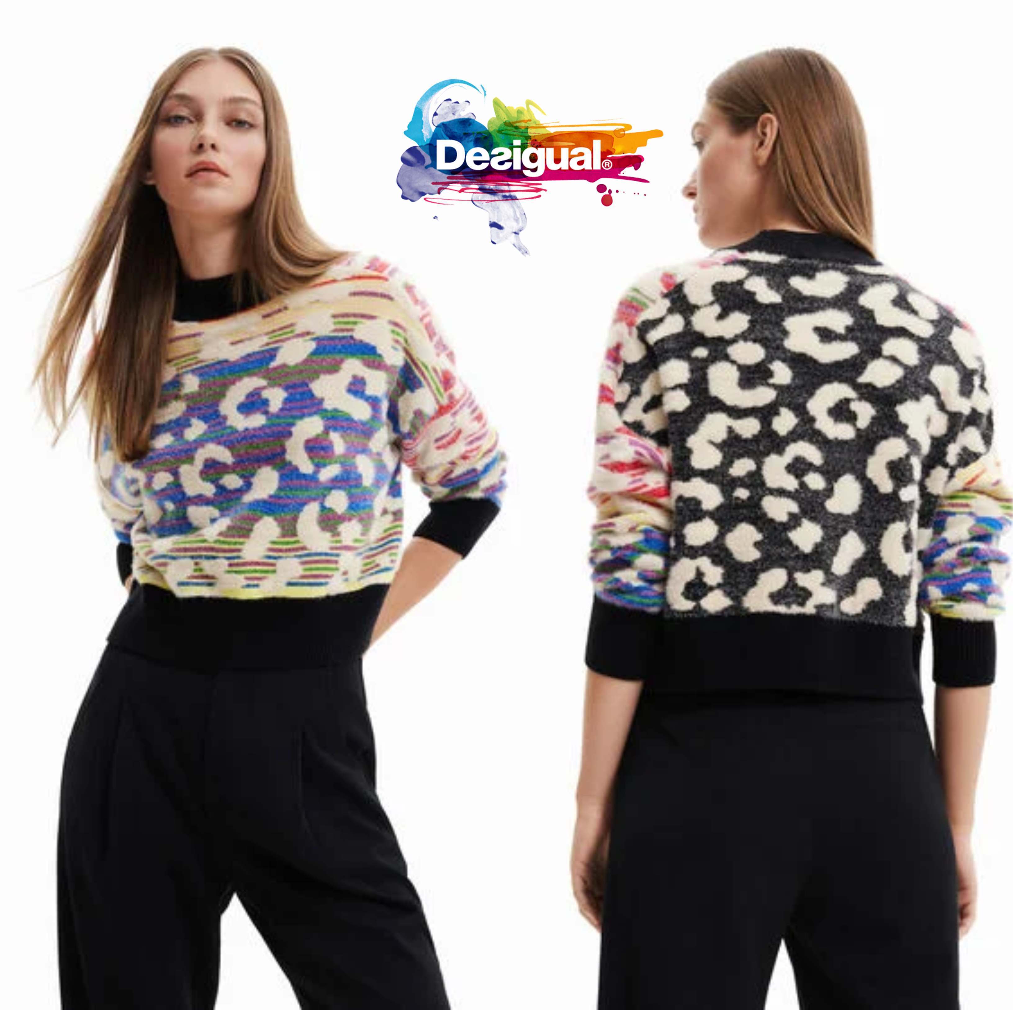 【2021 新作】
ふんわりエコファー★DESIGUAL★レオパード×ボーダーセーター ニット・セーター 【2021 新作】
ふんわりエコファー★DESIGUAL★レオパード×ボーダーセーター ニット・セーター