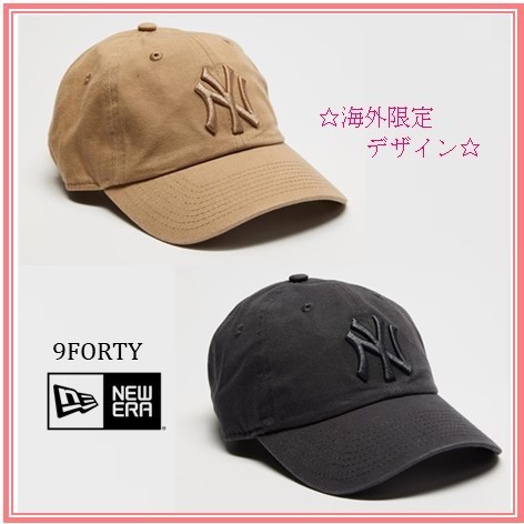 海外限定☆人気のウォッシュド 【NEW ERA】9FORTY NY / LA