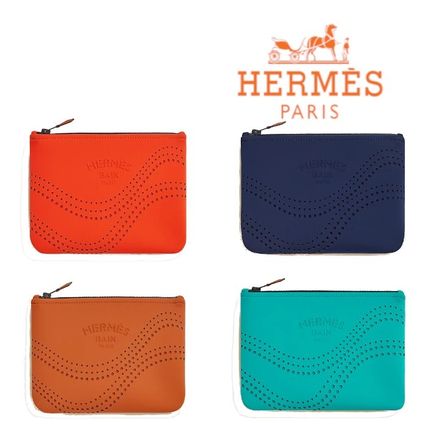 ネイビー(紺)系 HERMES x ポーチ(レディース)|新作を海外通販【BUYMA】
