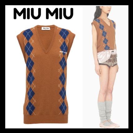 ニット ベスト MiuMiu(ミュウミュウ) - 海外通販のBUYMA