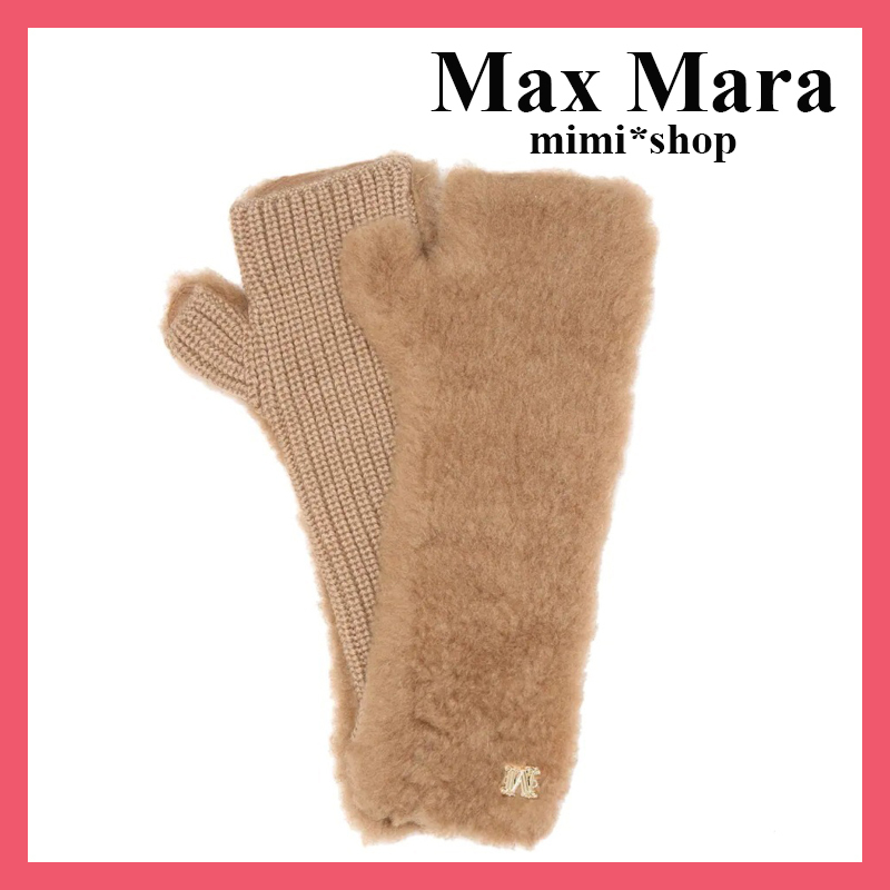 税関送料込み★MAX MARA★Manny アルパカ ウール シルクの手袋 org.jpg