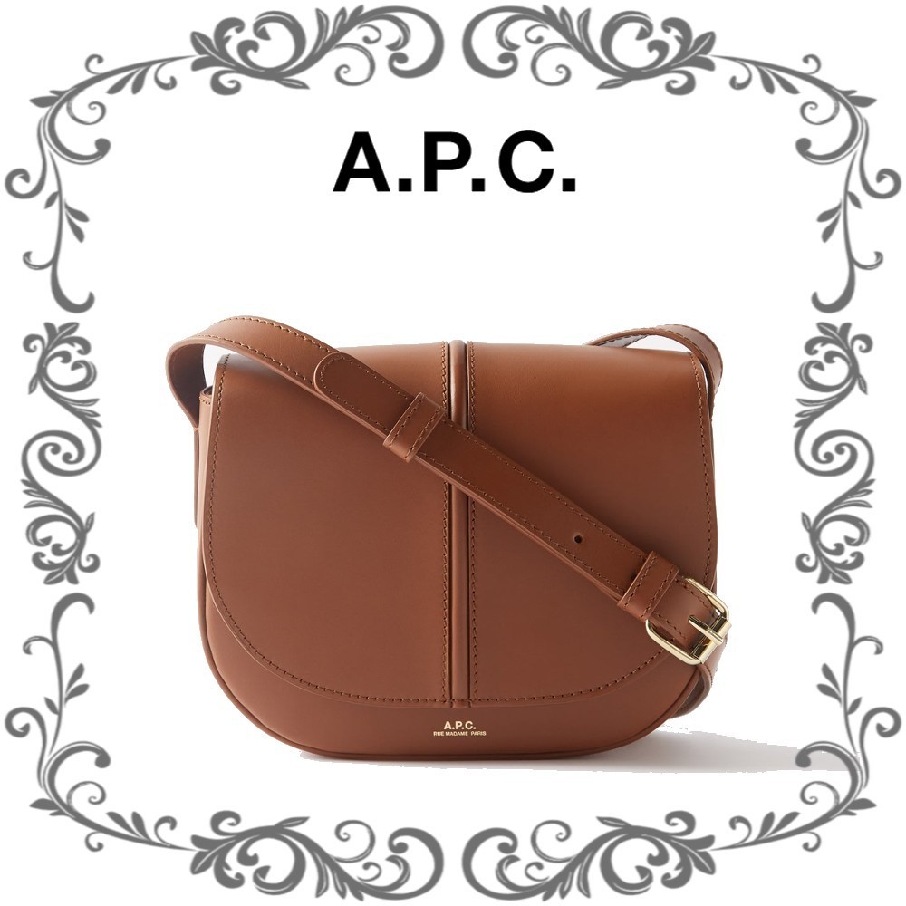 新品 a.p.c. カーフレザー ベティ ブラウン ショルダーバッグ | www