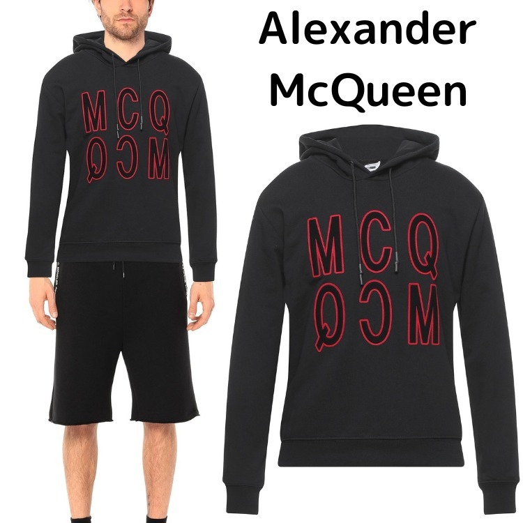 高品質の激安 【McQ スウェットパーカー McQueen】ロゴ Alexander