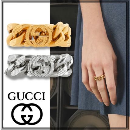 GUCCI Rings Casual Style Unisex Chain Party Style Elegant Style