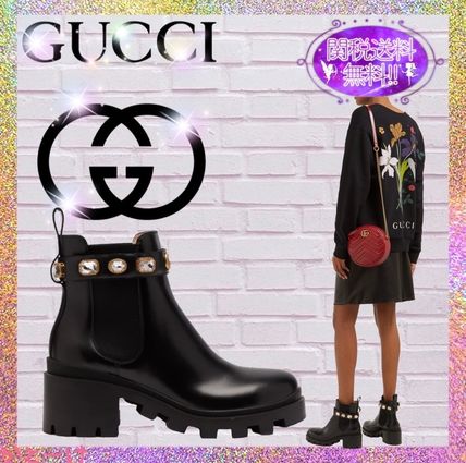 【GUCCI】トリップ レザーチェルシーブーツ