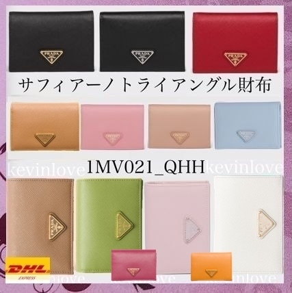 直営店買付☆PRADA☆サフィアーノトライアングル財布 1MV021_QHH