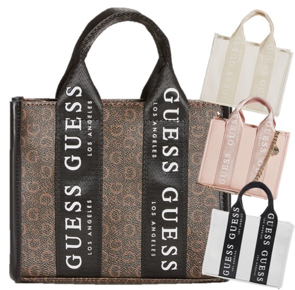 Guess ロゴストラップ チェーン付 2WAY ミニトート 関税送料込