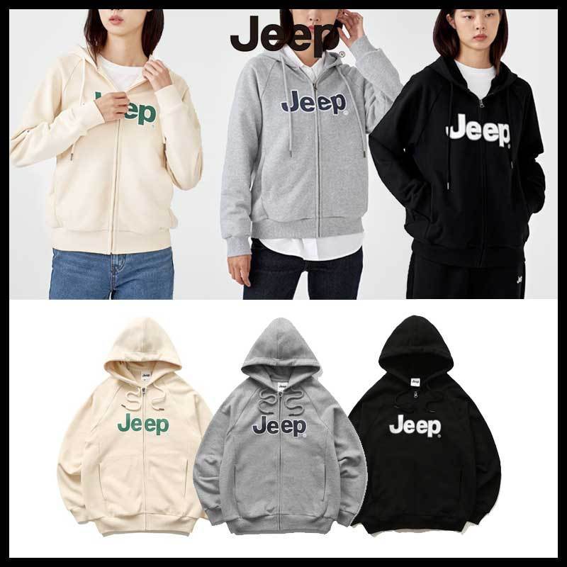 ●JEEP●BASIC BIG LOGO HOOD ZIP-UP 男女兼用 制服パーカー