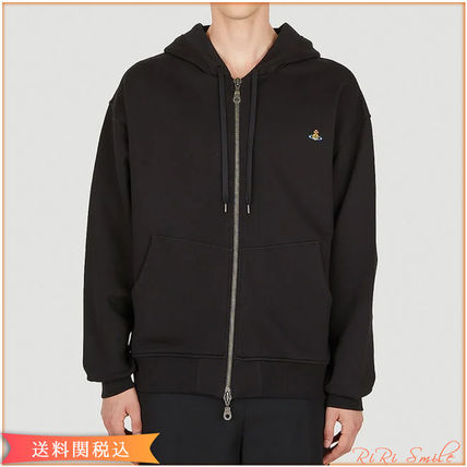 Vivienne Westwood Hoodies Plain Logo Hoodies