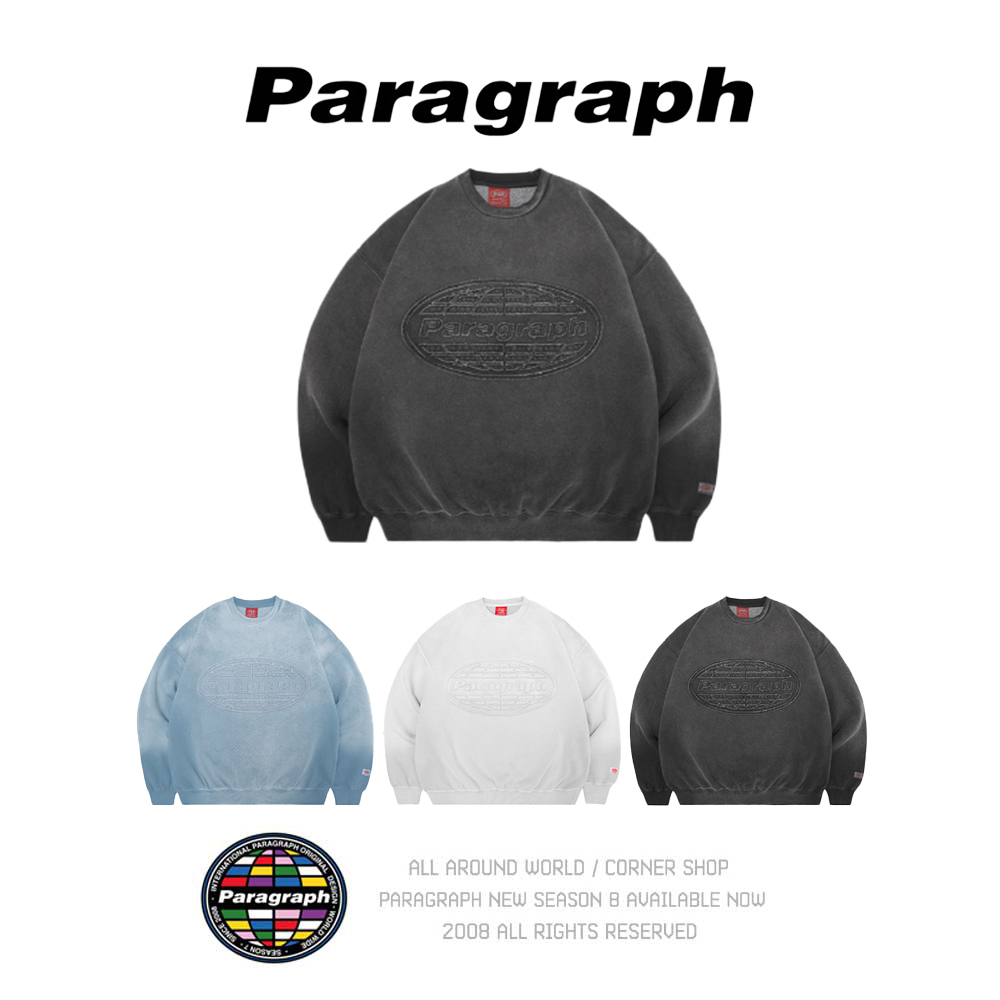 【Paragraph】22FW★ Ice Wash Sweatshirt No.022