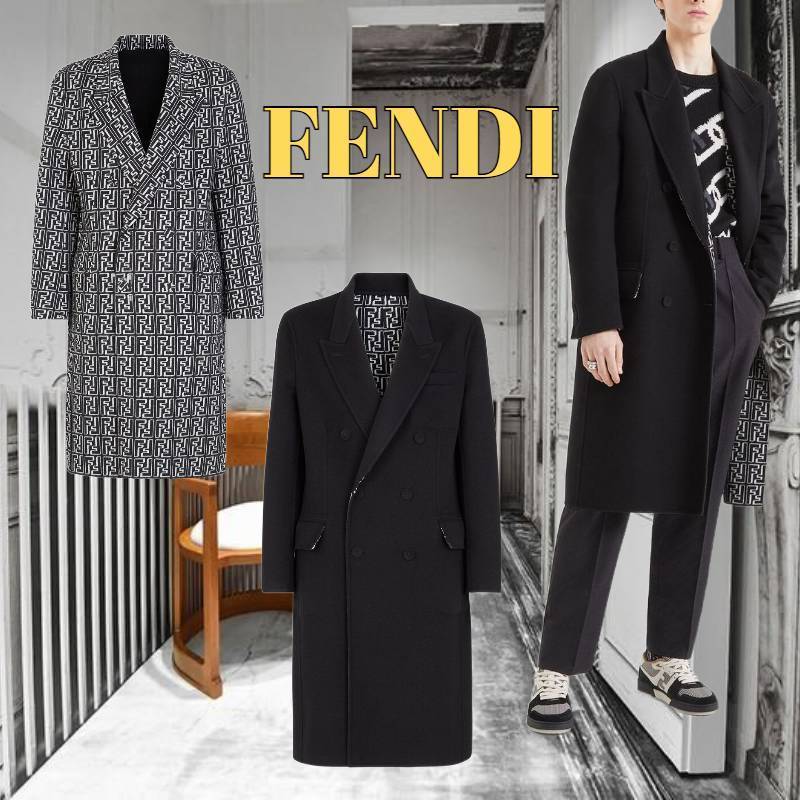夏セール開催中 MAX80%OFF! 【FENDI☆新作☆冬大活躍☆リバーシブル 在庫処分価格 FENDI リバーシブルコート ナイロンジャケット