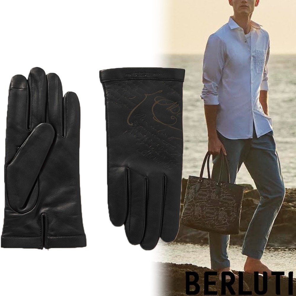 国内発送】Berluti ベルルッティ scritto レザーグローブ (Berluti