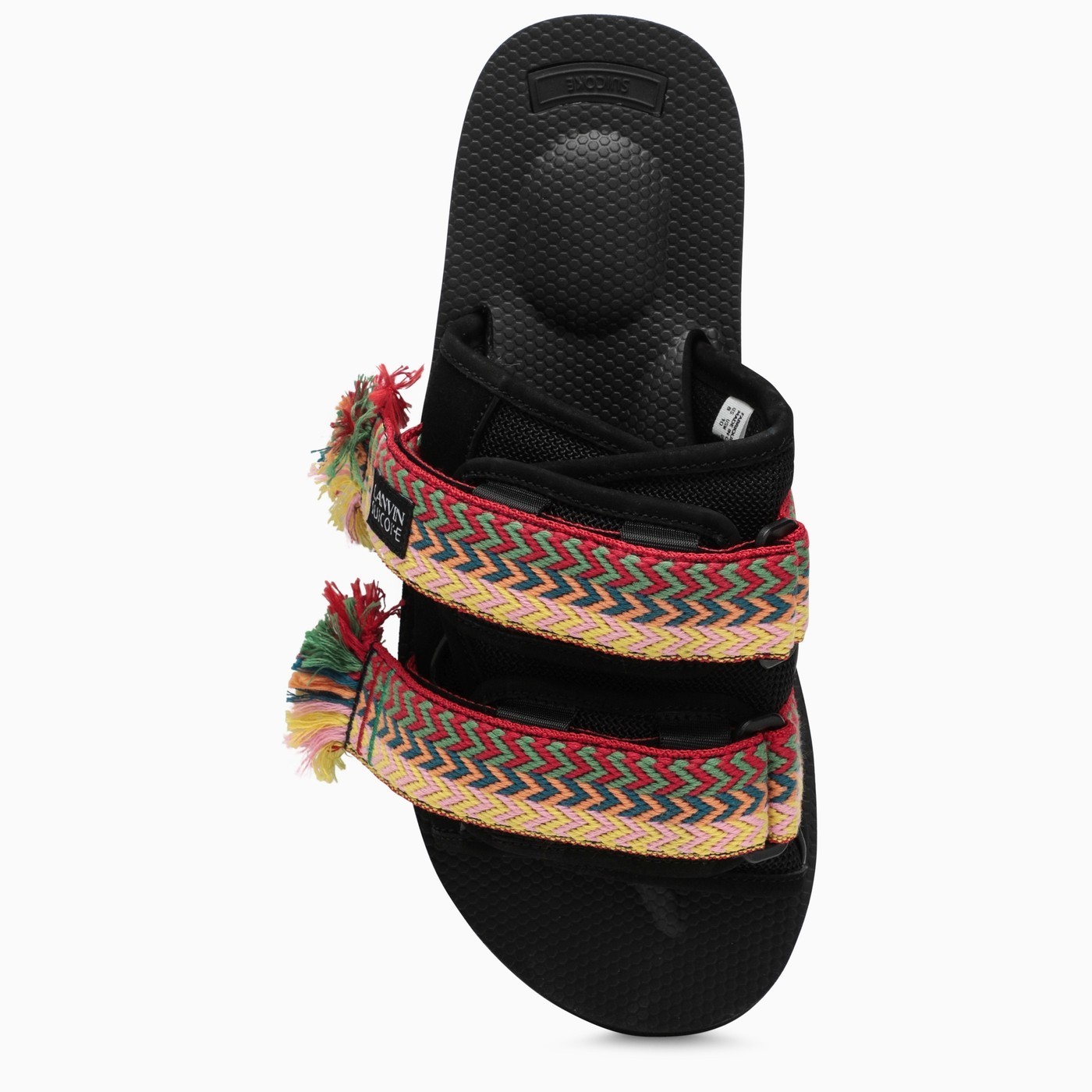 LANVIN x SUICOKE | CURB LACES NUBUCK SANDALS BLACK サンダル
