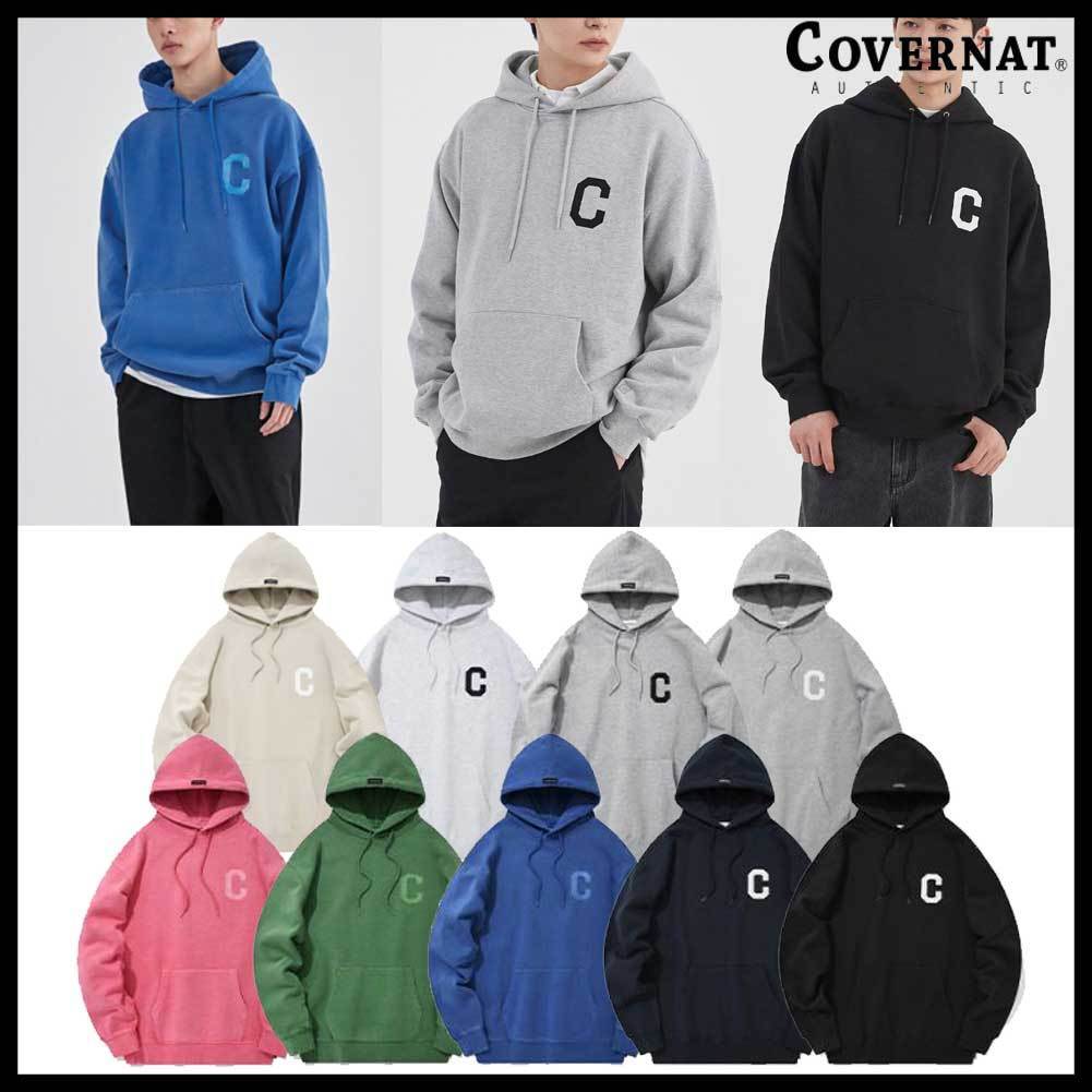●COVERNAT●C LOGO HOODIE 男女兼用 制服パーカー ビッグロゴ
