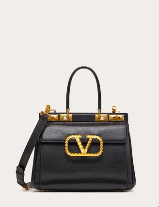 カーフスキン VALENTINO(ヴァレンティノ) ハンドバッグ(レディース ...