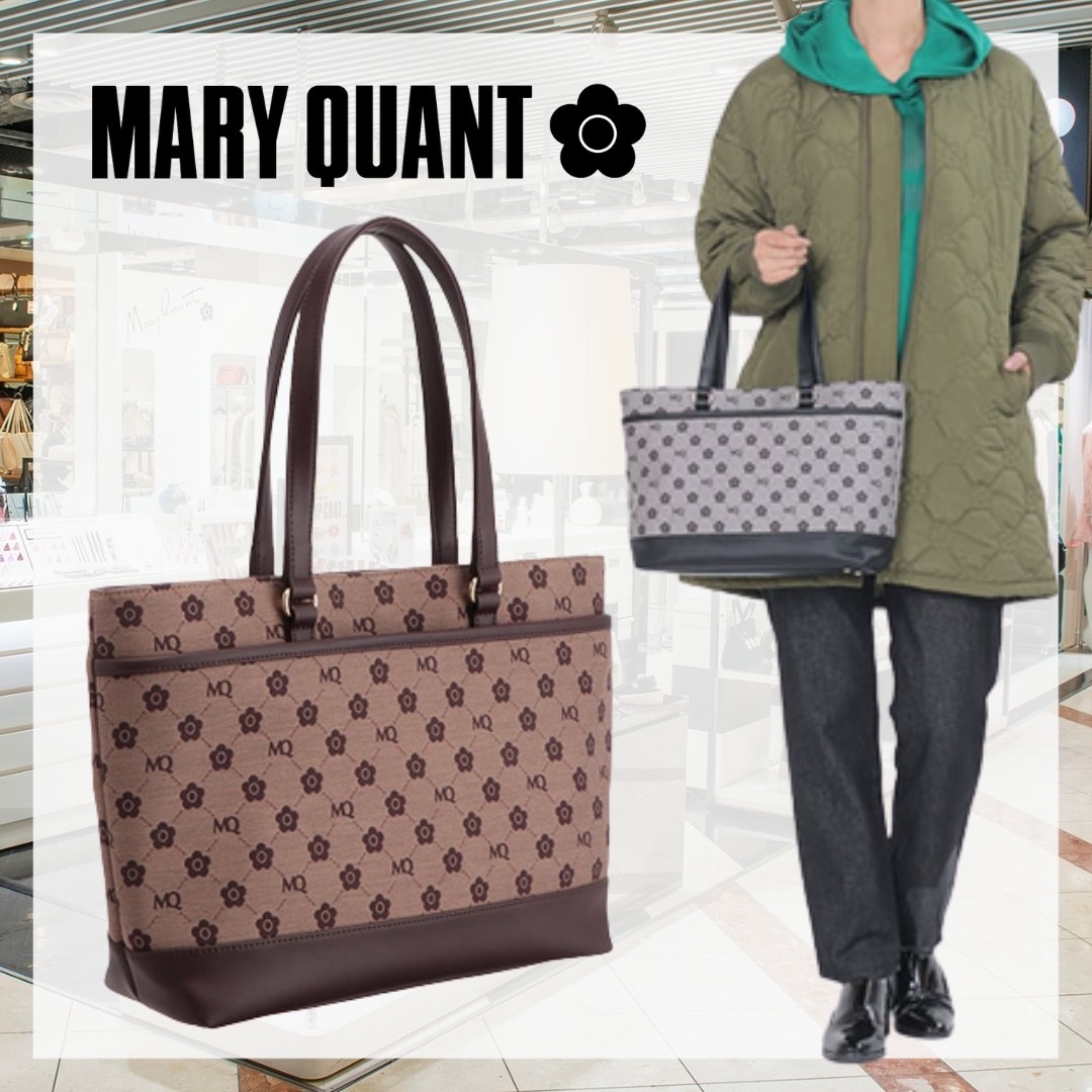 大注目 MARY QUANT モノグラムジャガード長財布 マリークワント