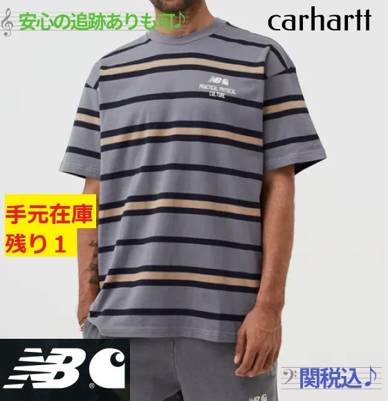 Tシャツ・カットソー CarharttWIP x NewBalance Sculpture Center S/S Stripe T-Shirt