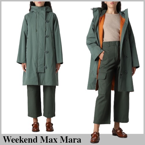 MaxMara weekend モスグリーンモッズコート インナー取り外し可能 大量