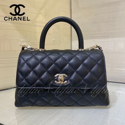 CHANEL Shoulder Bags Flap Bag With Top Handle