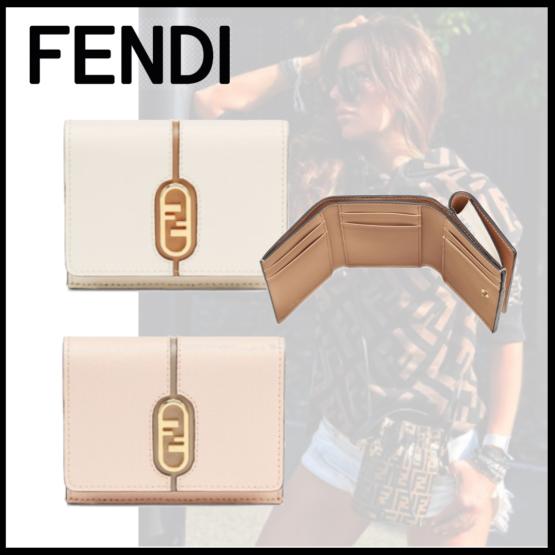 エッセンシャルコンフォート お値下げ中☆FENDI 財布 ゴールドレザー