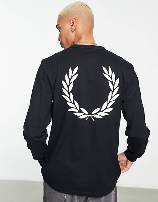 Fred Perry☆バックプリント 長袖Tシャツ♪【送料込】 (FRED PERRY/T