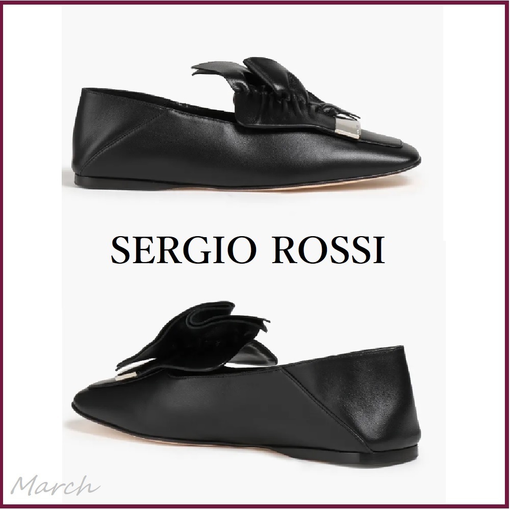 在庫あり即日出荷 レザー sr1 ROSSI 関送込み☆SERGIO ローファー 黒 ...