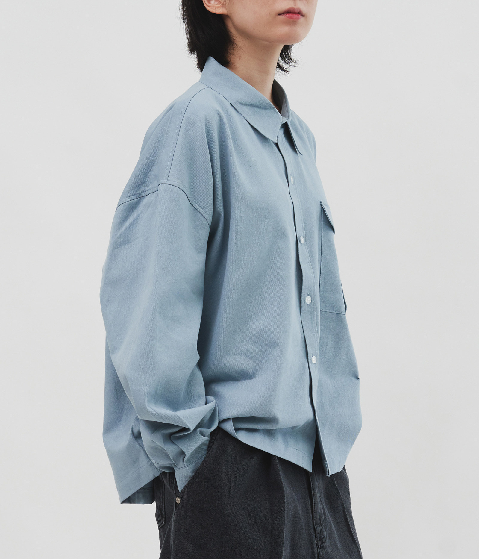 【HI FI FNK】Prep Cropped Shirt HI FI FNK】Prep Cropped Shirt (HI FI FNK/ブラウス・シャツ