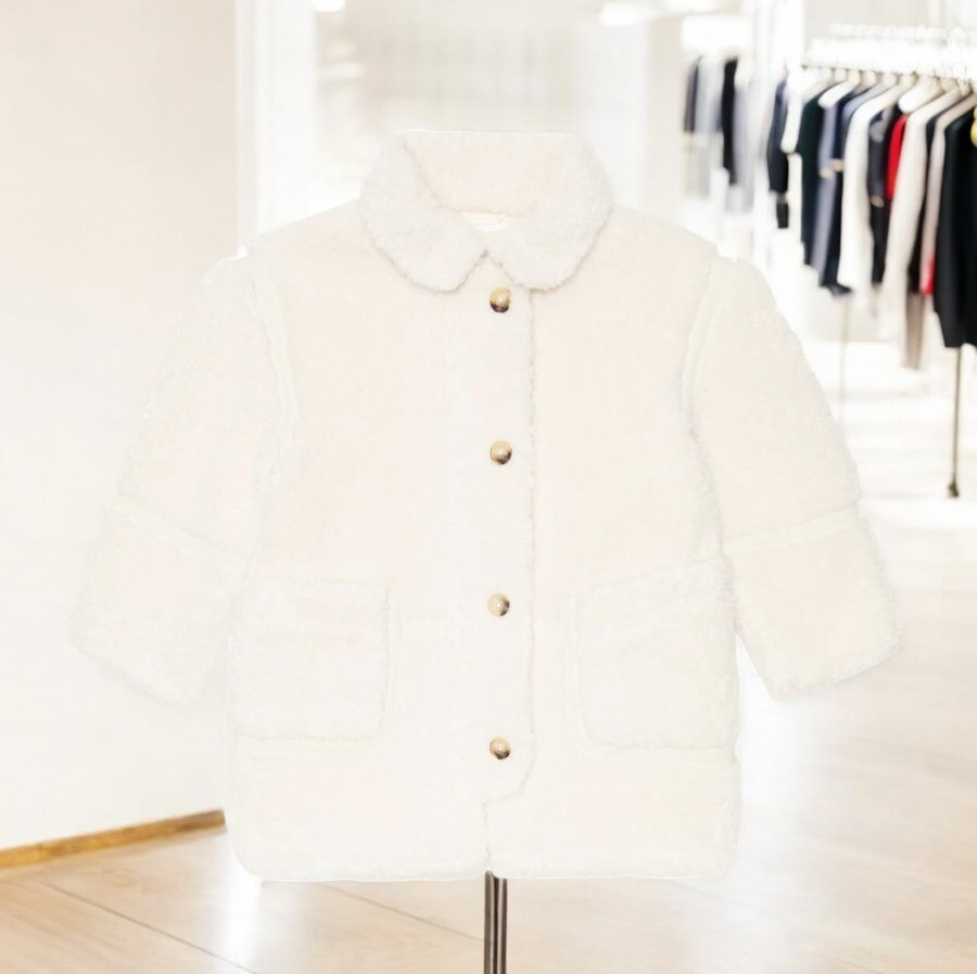 大人もOK♪【Chloe Kids】フェイクファー ソフトフリース コート
