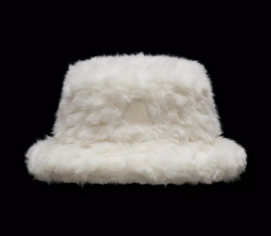 MONCLER2022/23秋冬新作キッズ エコファー付きバケットハット