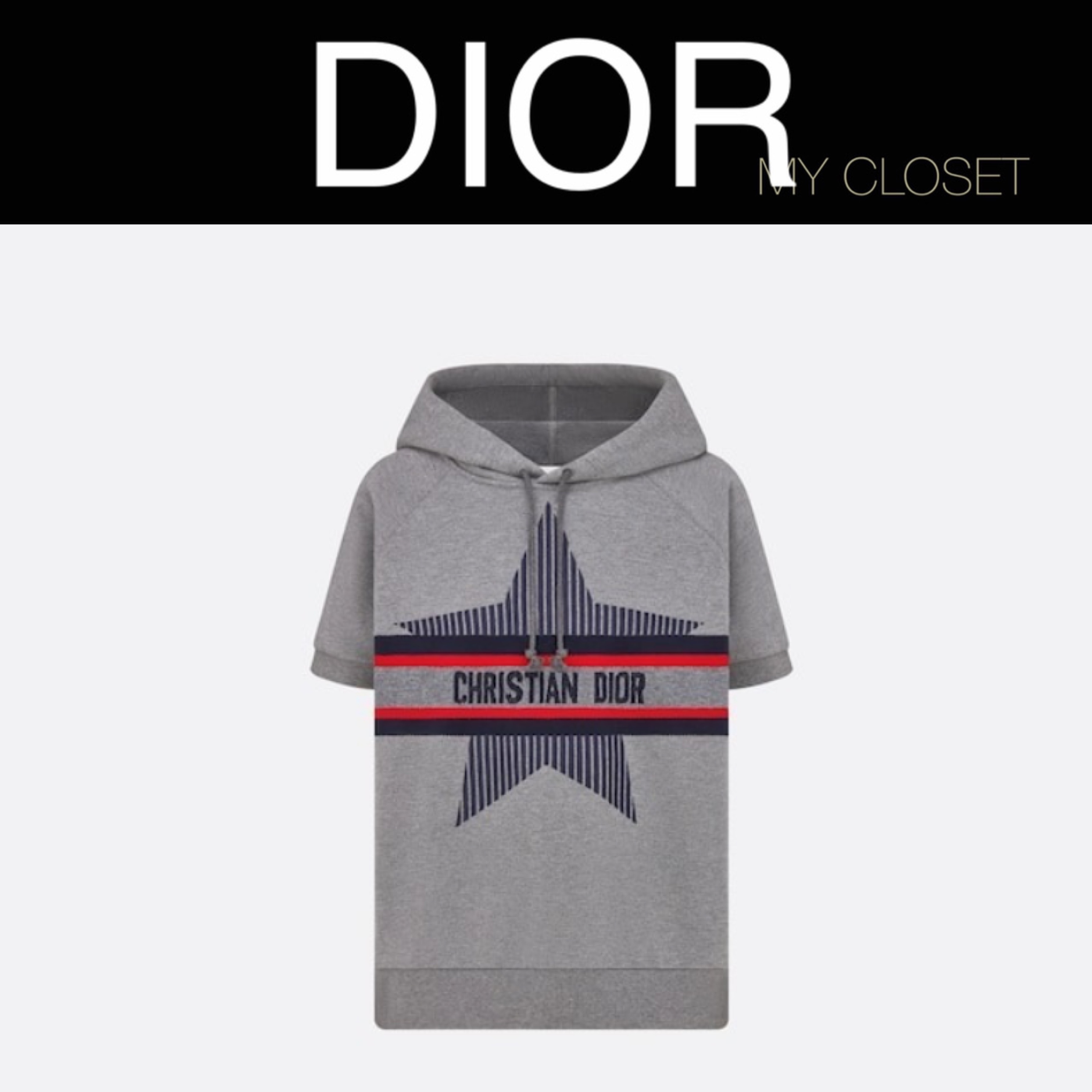 未使用 ヴィンテージ Diorフードマフラー gray-