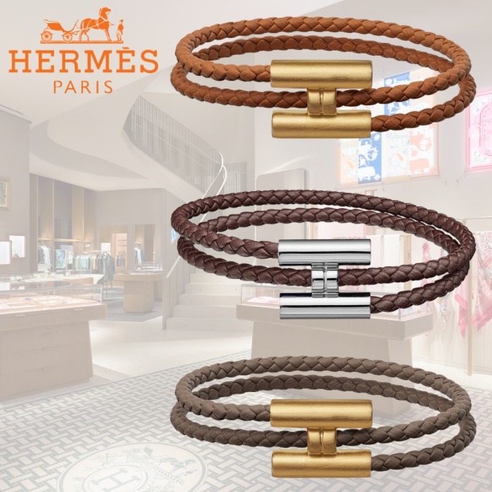 直営買付【HERMES】Tournis Tresse ブレスレット