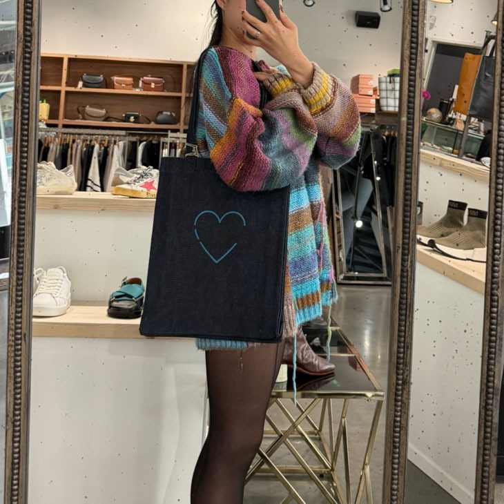 A.P.C｜ハートロゴ入り TOTE BAGトートバッグ エコバッグ