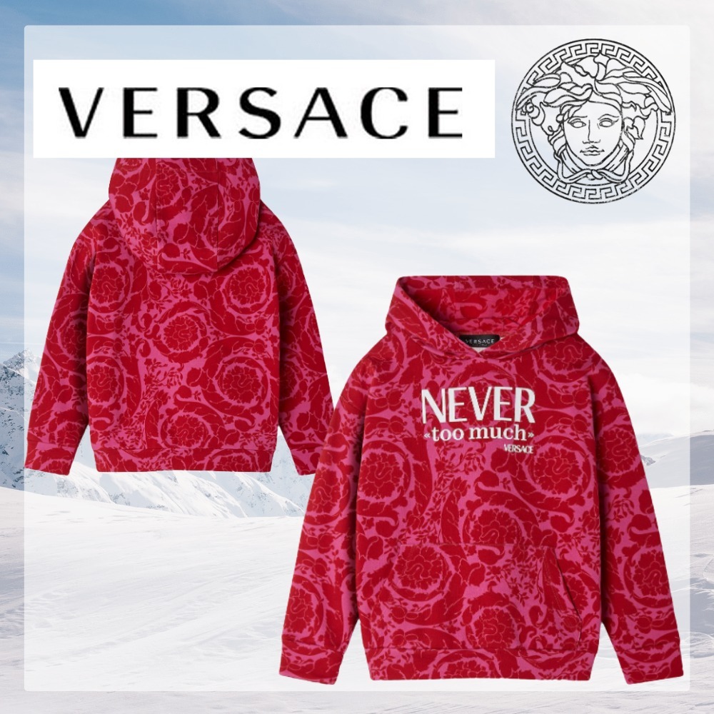 VERSACE キッズ  Never Too Mbuch バロック プリント パーカー
