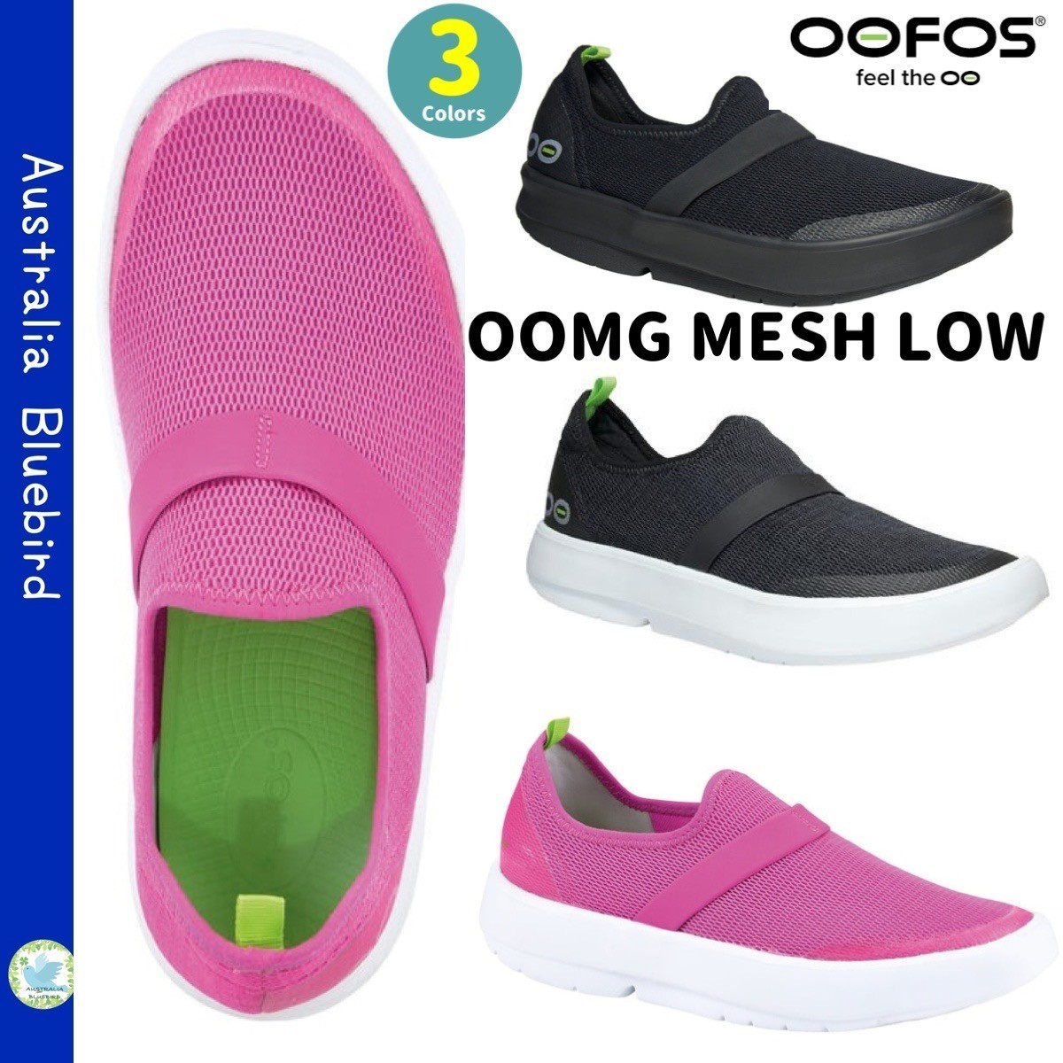 希少★ウーフォス OOMG MESH LOW ストレッチ メッシュスニーカー
