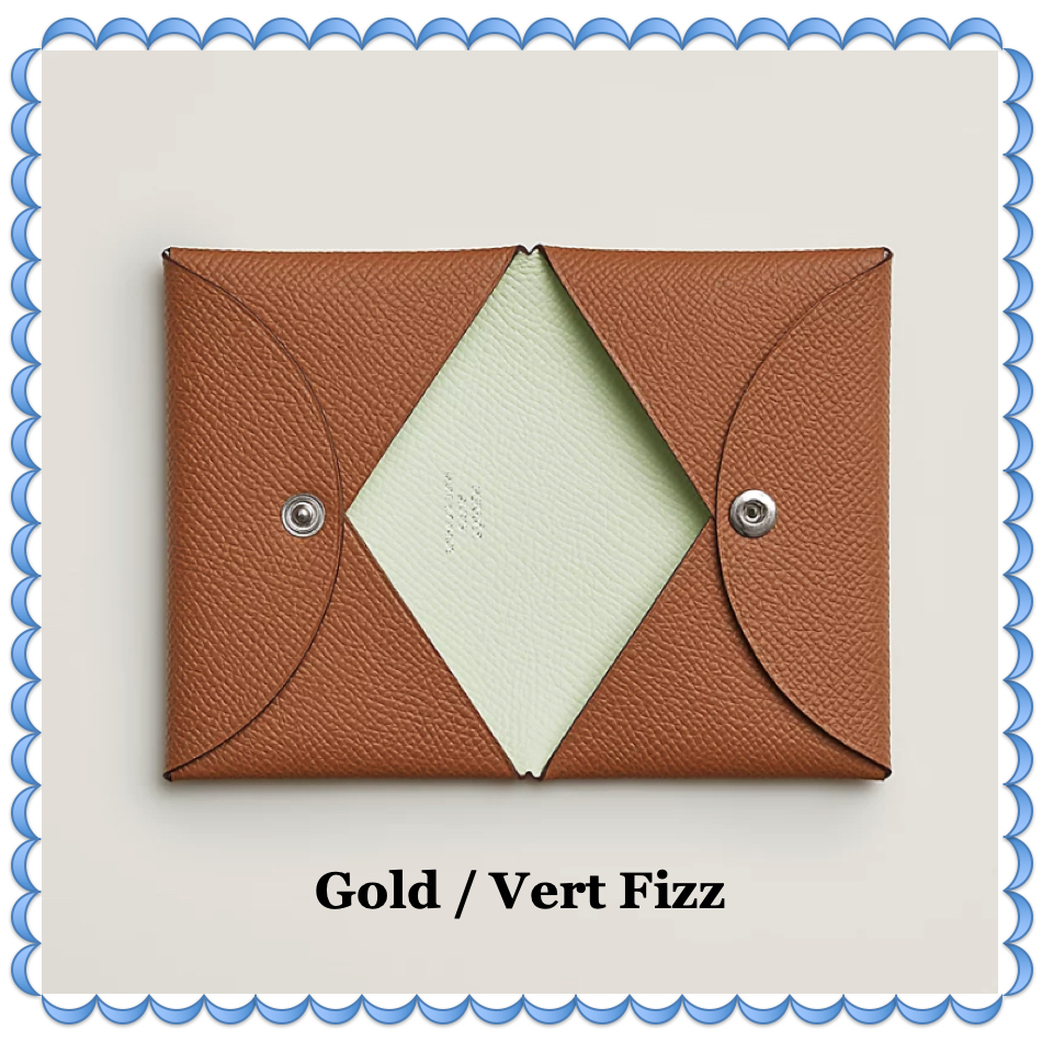 HERMES カードケース《カルヴィ》名刺 Calvi verso バイカラー