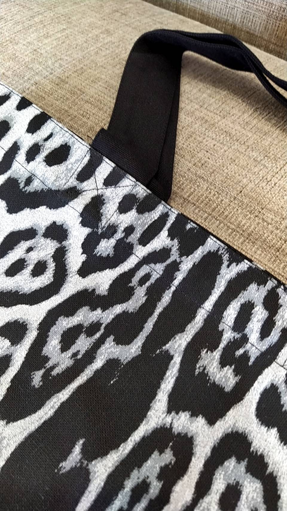☆Saint Laurent☆レオパード柄 ロゴ RIVE DROITE トートバッグ3