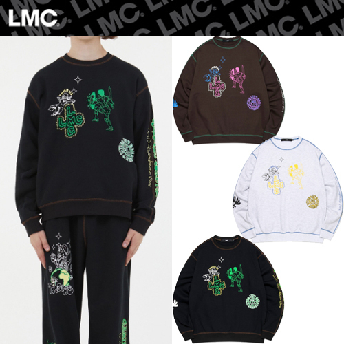 ★2022FW新作★LMC★THORNS COLLAGE CNTRST ST SWEATSHIRT
