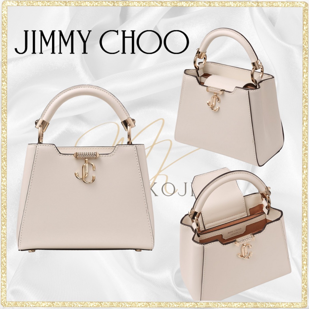 JIMMY CHOO】ミニ レザー ヴァレンヌ トップハンドル バッグ - www ...
