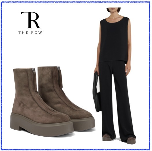 大人気☆アンクルブーツ☆The Row☆Zipped Boot 1 suede boots ...