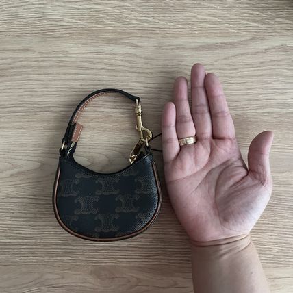 celine micro ava in triomphe canvas and calfskin