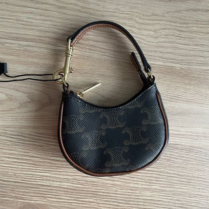 celine micro ava in triomphe canvas and calfskin