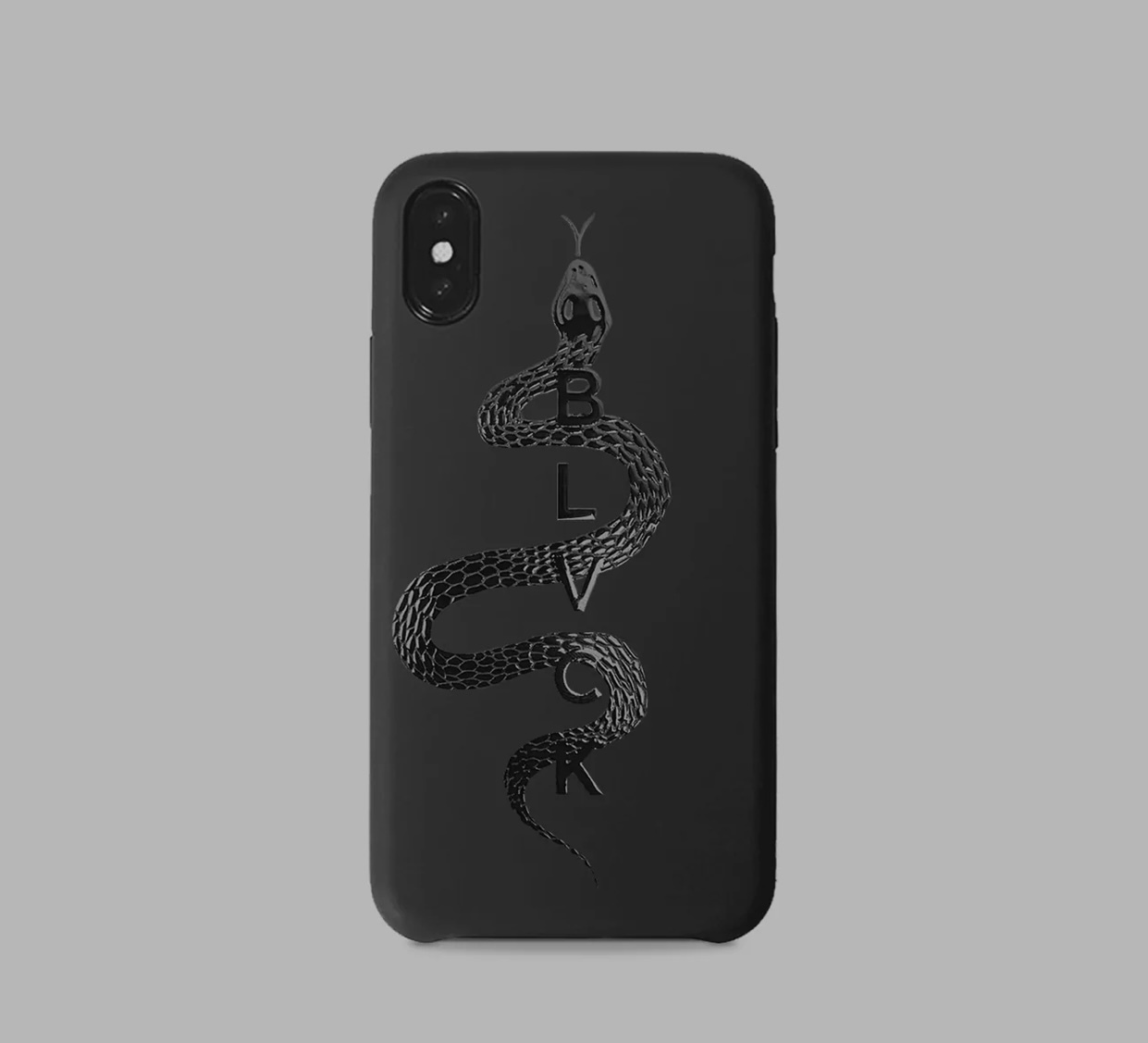 人気【BLVCK PARIS】ブラック ロゴ スネイク iPhone用 ケース 人気【BLVCK PARIS】ブラック ロゴ スネイク iPhone用 ケース