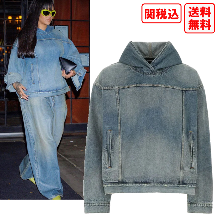 関税,送料込 BALENCIAGA Oversized denim ジャケット