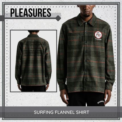 PLEASURES x シャツ(メンズ) - 海外通販のBUYMA 生産停止 PLEASURES シャツ フランネル サーフィン シャツ