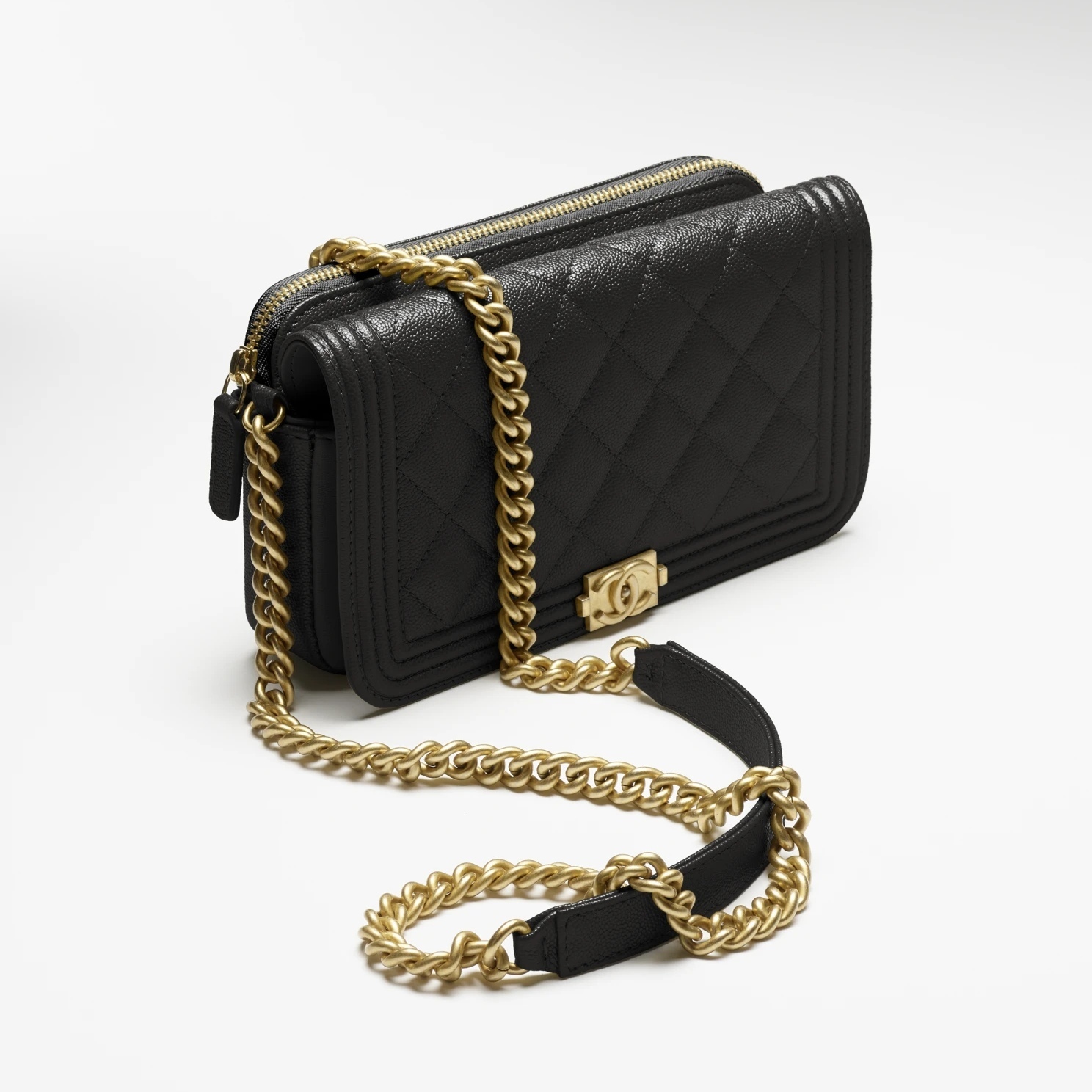 Shop CHANEL 2022-23FW BOY CHANEL Flap Phone Holder with Chain ...