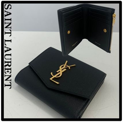 Saint Laurent Folding Wallets Unisex Street Style Logo FX Advantage / Exclusive