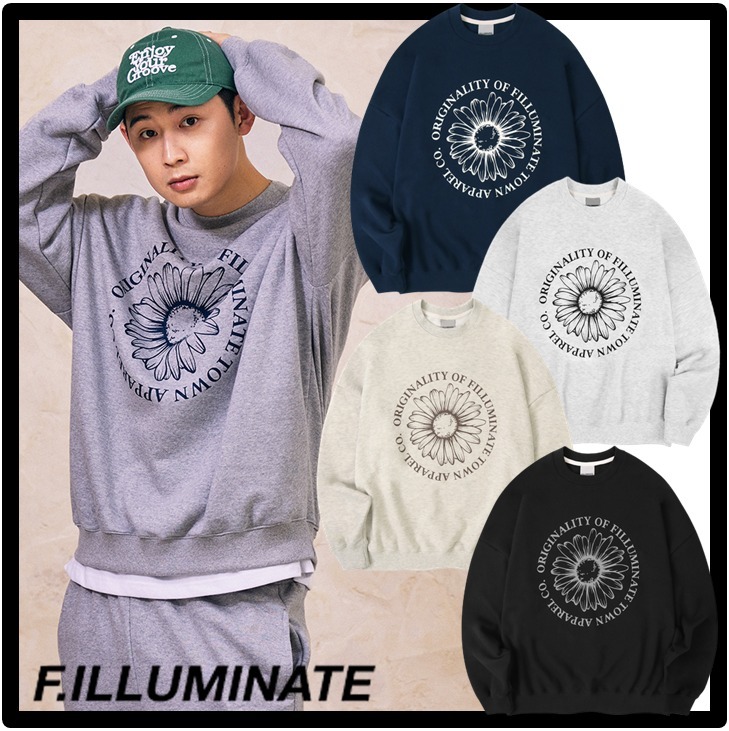 ★関税込★FILLUMINATE★Overfit Bloom Sweat Shirt★スウェット