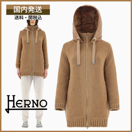 異素材ミックス HERNO(ヘルノ) ダウンジャケット・コート(レディース ...