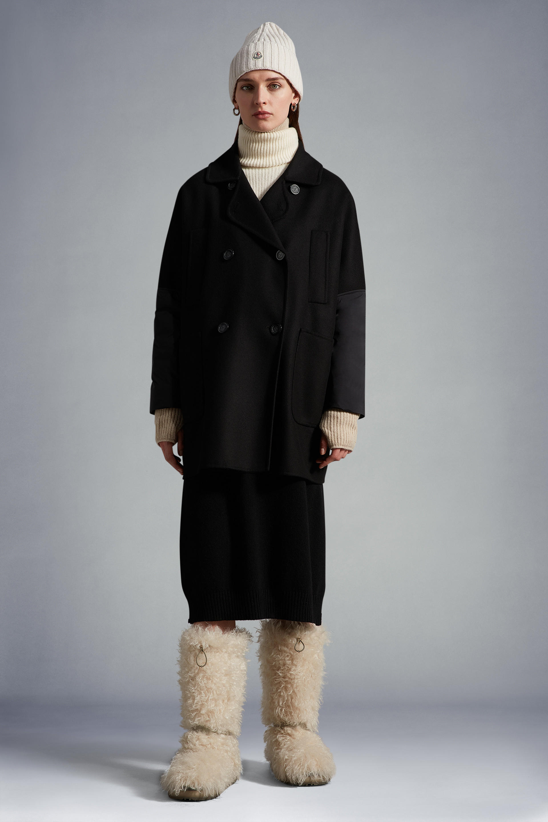 MONCLER2022/23秋冬新作異素材MIX ダウン入りコート GRANGENT