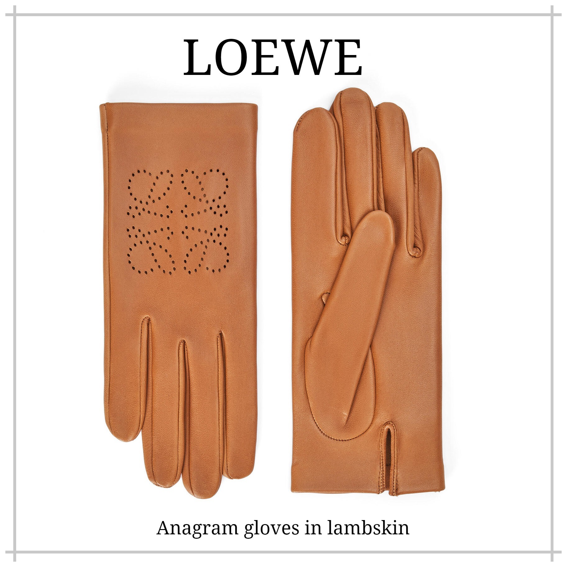 【LOEWE】 アナグラム グローブ (ラム)